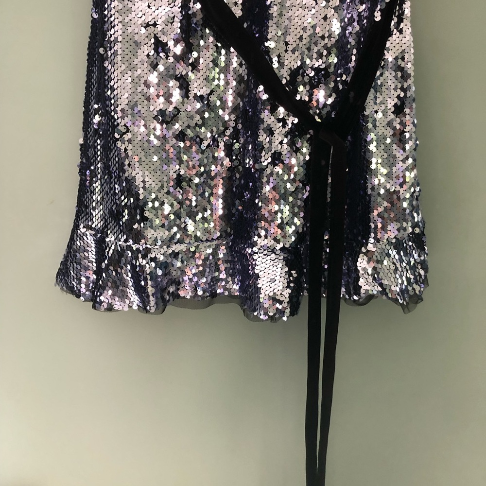 NWT free people Sequin Siren mini dress size 0 - Picture 5 of 8